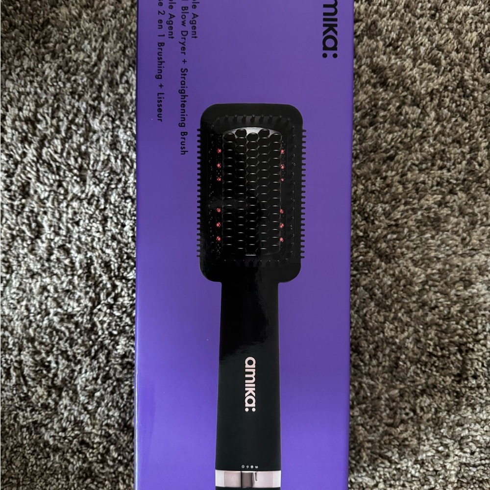 Amika Double Agent 2-in-1 Blow Dryer +  Straightening Brush